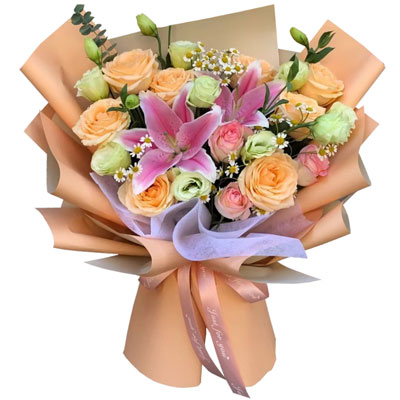 晋中11朵玫瑰桔梗百合,陪你每个季节