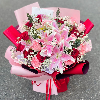 晋中22朵玫瑰混搭百合，共舞人生