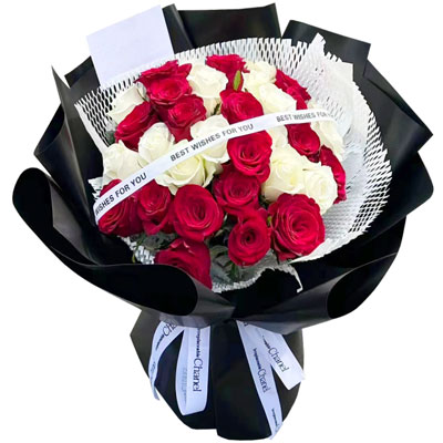 晋中28朵玫瑰花混搭，充满爱的温暖